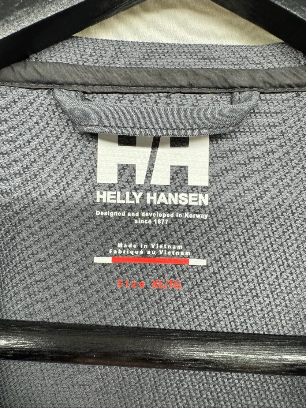Helly Hansen Gray Lightweight Hooded Jacket with Dark Gray Accents